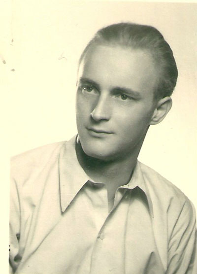 Dietmar Bockel kurz vor seiner Verhaftung, 1950.