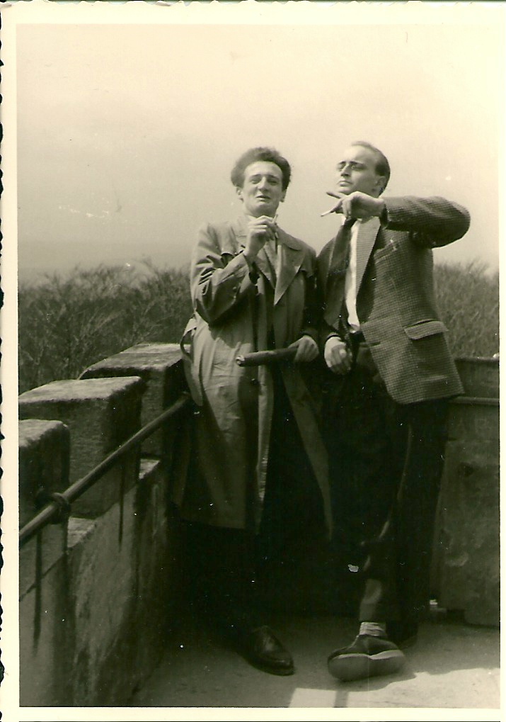 Dietmar Bockel (rechts) mit seinem Haftkameraden Heini Fritsche, der während des Streiks schwer verwundet wurde, nach 1956.