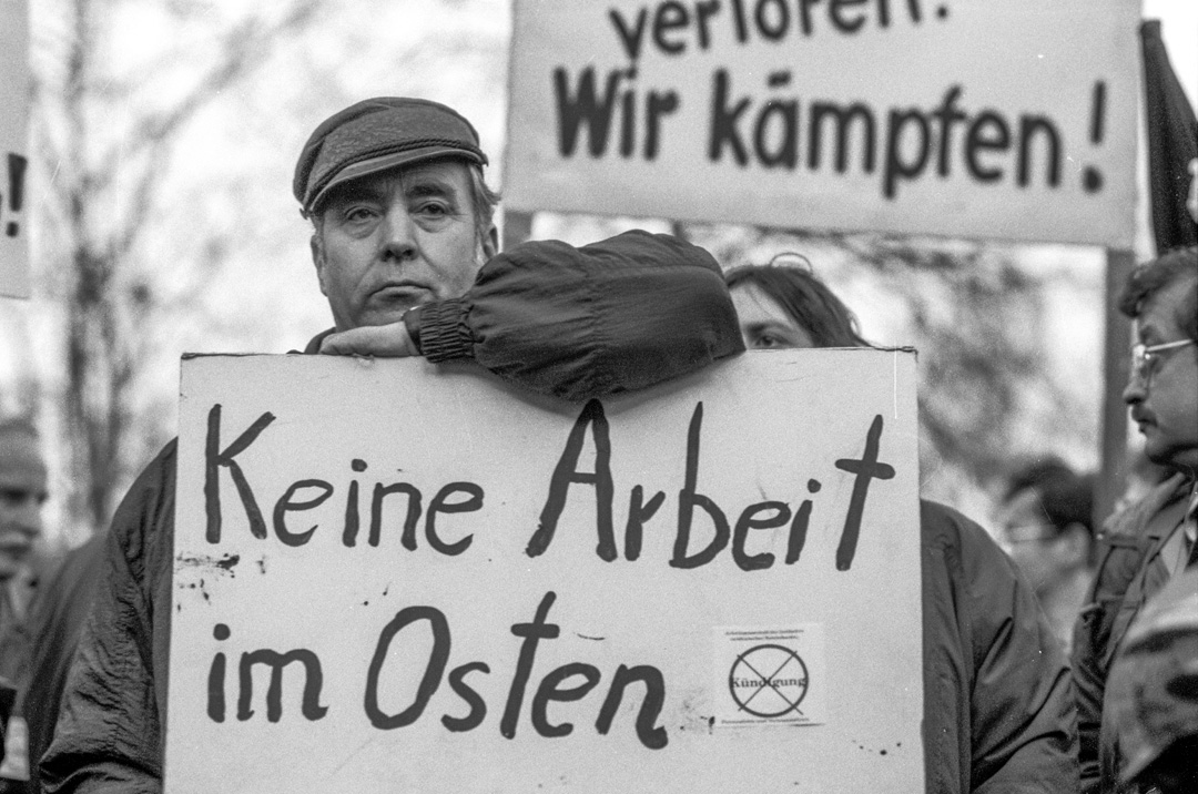 Berlin 1992, Demo gegen die Politik der Treuhand