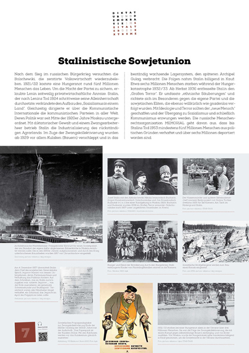 Ausstellung Demokratie und Diktatur - Stalinistische Sowjetunion