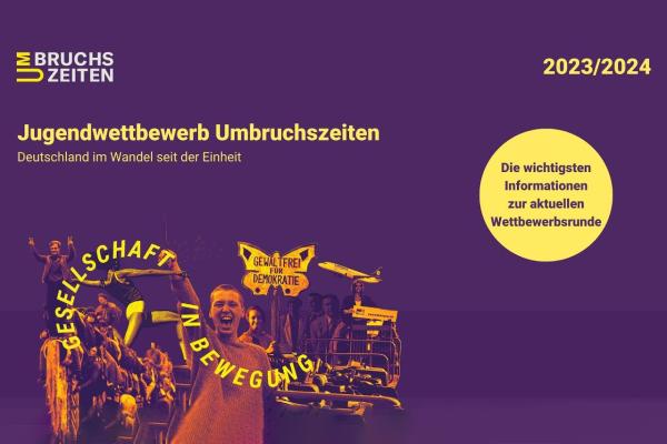 Thumbnail: Infovideo Jugendwettbewerb Umbruchszeiten 2023/2024.