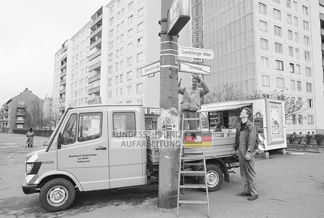 Straßenumbenennung in Berlin 1991